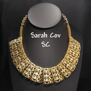 Sarah Coventry Necklace, "Chantilly Lace", Egyptian Revival, 1960s